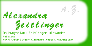 alexandra zeitlinger business card